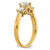 14K Gold Lab Grown Diamond VS/SI FGH 3-Stone Semi-mount Engagement R RM4229E-100-YLG