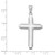 10K White Gold Solid Cross Pendant 10C4206W