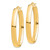 14k High Polished 5mm Oval Hoop Earrings TF1409