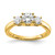 14k Yellow Lab Grown Diamond VS/SI FGH 3-Stone Complete Engagement Ring RM4229E-150-CYLG