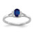 14k White Gold Diamond and Oval Sapphire Ring RM5761-SA-007-WA