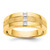 14k Mens Diamond Polished and Satin Ring RM5787-025-YA