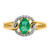 14k Diamond and Oval Emerald Ring RM5774-EM-013-YA