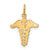 14k Caduceus Charm A0391