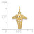 14k Caduceus Charm A0391