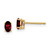 14k 5x3mm Oval Garnet Earrings XE85GA