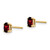 14k 5x3mm Oval Garnet Earrings XE85GA