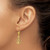 14K 2-D Anchor and Wheel Leverback Earrings TF1767