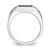 14k White Gold Black and White Diamond Mens Ring RM5828-BK-050-WA