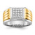 14k Two-tone Diamond Square Mens Ring RM5843-040-YWA