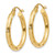 14k Diamond-cut Hoop Earrings TF554