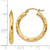 14k Diamond-cut Hoop Earrings TF554