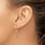 14K Mini Dog Bone Leverback Earrings TF1782