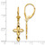 14k D/C Cross Leverback Earrings TF1770