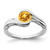 10k White Gold Citrine Bypass Ring RM7164-CI-1W