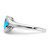 14k White Gold Blue Topaz Bypass Ring RM7164-BT-W