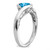 14k White Gold Blue Topaz Bypass Ring RM7164-BT-W