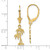 14K Palm Tree Leverback Earrings TF1807