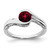 14k White Gold Garnet Bypass Ring RM7164-GA-W