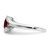 14k White Gold Garnet Bypass Ring RM7164-GA-W