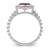 14k White Gold Cushion Garnet Ring RM7201-GA-W