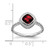 14k White Gold Cushion Garnet Ring RM7201-GA-W
