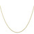 10k .7mm Carded Cable Rope Chain 10K7RY-18
