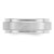 Sterling Silver Rhodium-plated 7mm Brushed Fancy Band Size 10 QWB112BRH-10