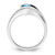 14k White Gold Trillion Blue Topaz and Diamond Ring RM7160-BT-001-WA
