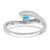 14k White Gold Trillion Blue Topaz and Diamond Ring RM7160-BT-001-WA