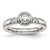 Chisel Stainless Steel Polished CZ Ring SR577-7