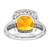 14k White Gold Citrine and Diamond Ring RM7161-CI-014-WA