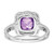 14k White Gold Amethyst and Diamond Ring RM7162-AM-008-WA