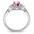 14k White Gold Created Pink Sapphire and Diamond Ring RM7118-CPS-012-WA