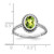 14k White Gold Oval Peridot Ring RM7202-PE-W