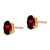 14k 8x6mm Oval Garnet Earrings XE88GA