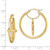 14k with D/C Cross Dangle Hoop Earrings TF1514