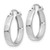 14k White Gold Polished 3mm Hoop Earrings TF151W