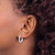 14k White Gold Polished 3mm Hoop Earrings TF151W