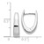 14k White Gold Hinged Hoop Earrings TH254