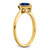 14k Pear Sapphire and Diamond Halo Ring RM7237-SA-009-YA