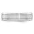Sterling Silver Rhodium-plated 6mm Brushed Fancy Band Size 8.5 QWB119BRH-8.5