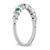 14k White Gold Emerald and Diamond Band RM7246-EM-005-WA