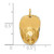 14k 3-D Large Fireman's Hat Charm A0412