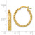 14K Small 3mm Patterned Hoop Earrings TF863