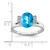 14k White Gold Oval Blue Topaz and Diamond Ring RM7165-BT-003-WA