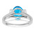 14k White Gold Oval Blue Topaz and Diamond Ring RM7165-BT-003-WA