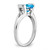 14k White Gold Oval Blue Topaz and Diamond Ring RM7165-BT-003-WA