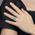 14k White Gold Oval Blue Topaz and Diamond Ring RM7165-BT-003-WA