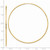 14k Polished Endless Tube Hoop Earrings TF800